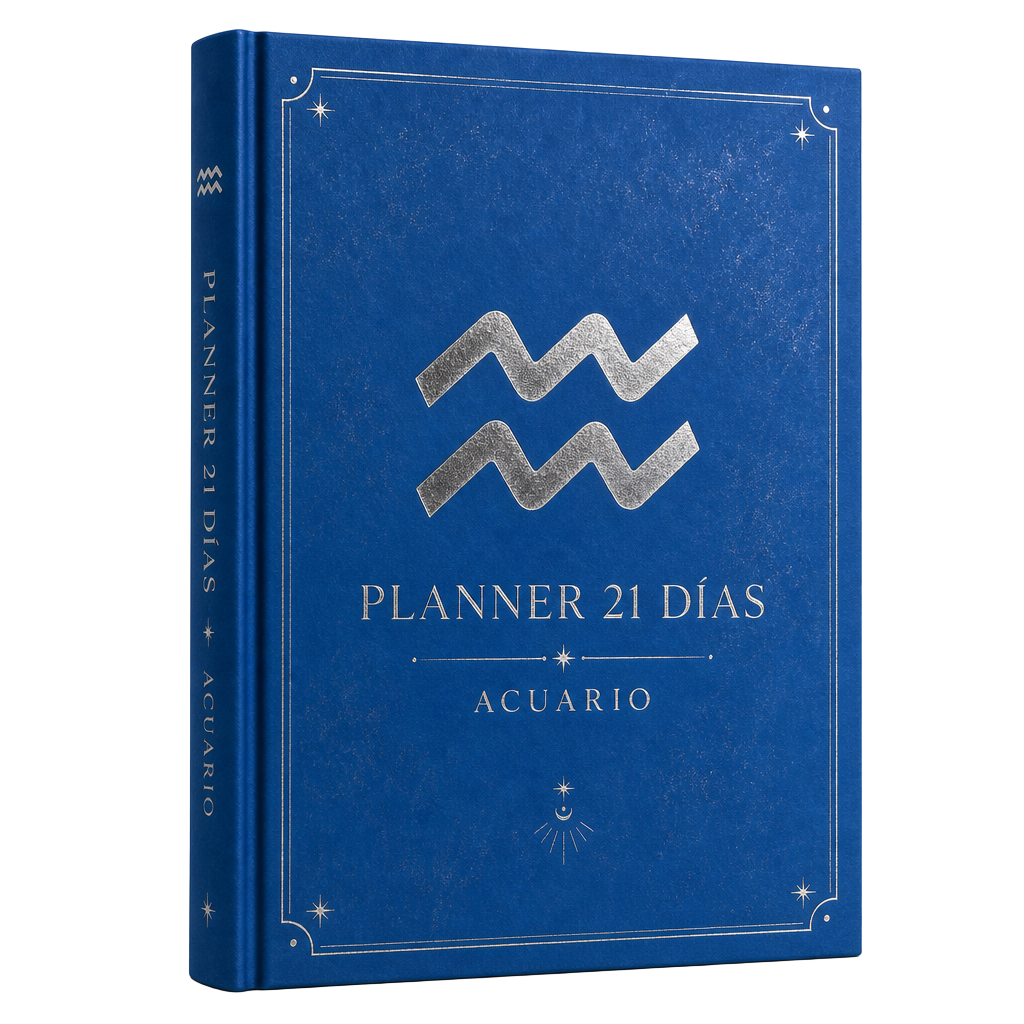 Portada del Planner de Transformación de 21 Días para Acuario