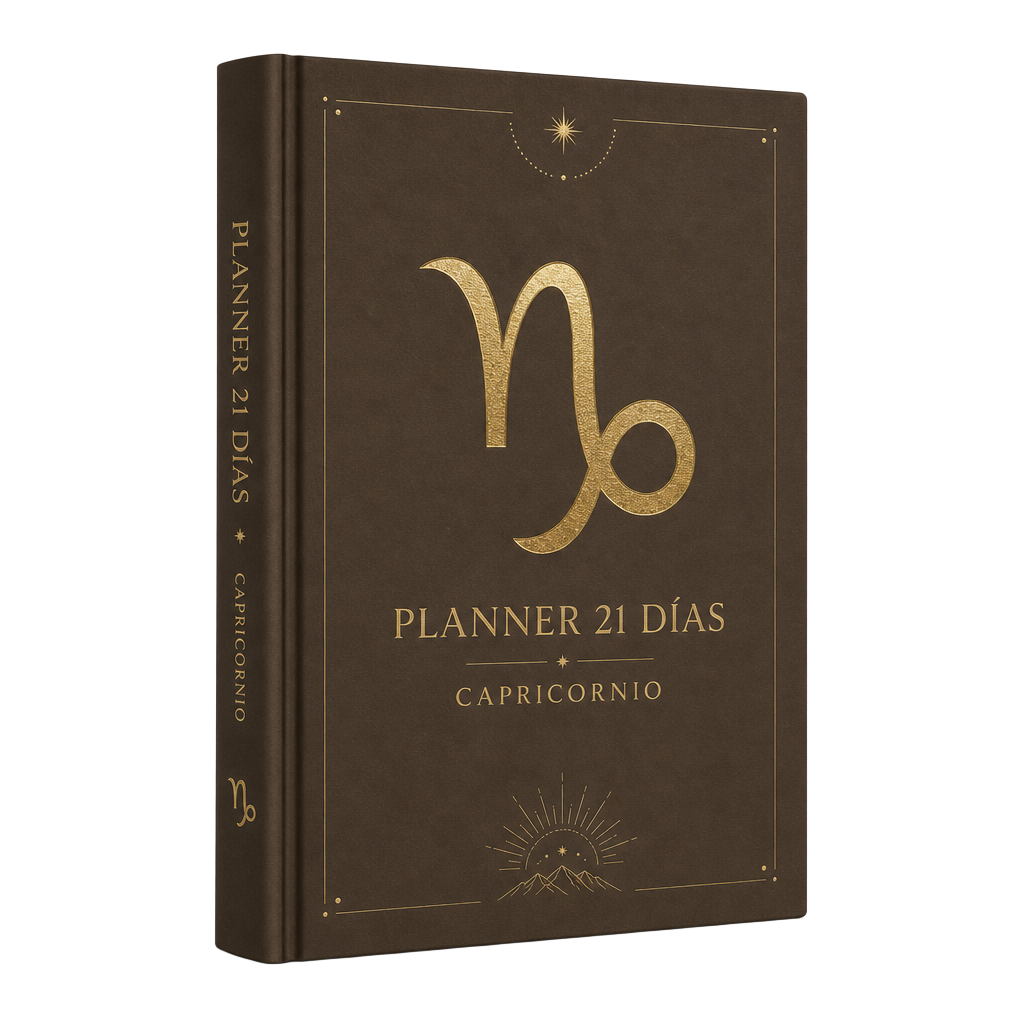 Portada del Planner de Transformación de 21 Días para Capricornio