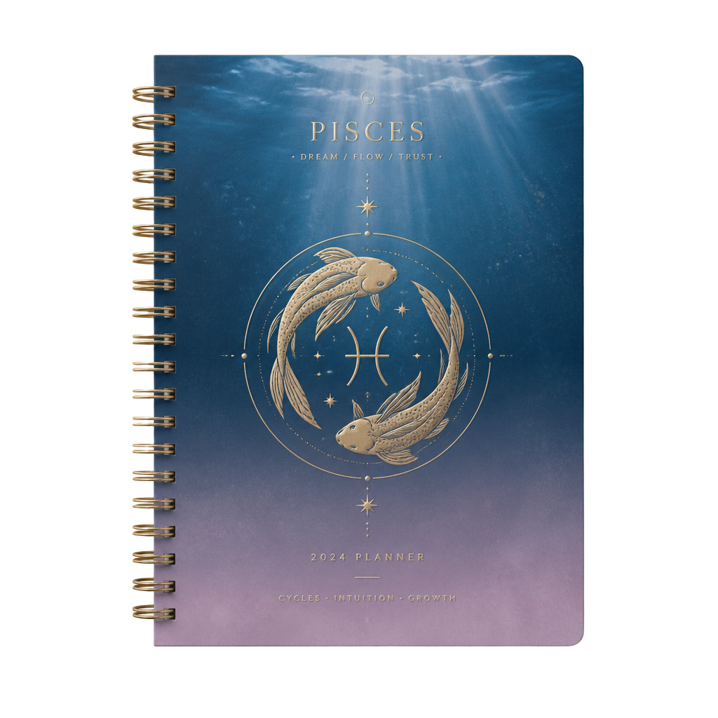Portada del Planner de Transformación de 21 Días para Piscis