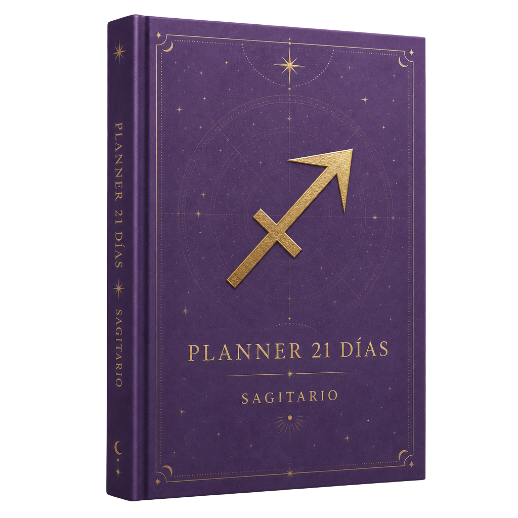 Portada del Planner de Transformación de 21 Días para Sagitario